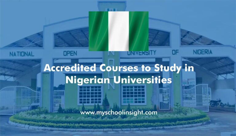 Accredited Courses to Study in Nigerian Universities