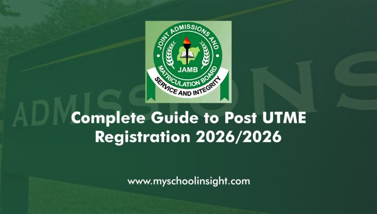 Post UTME Registration