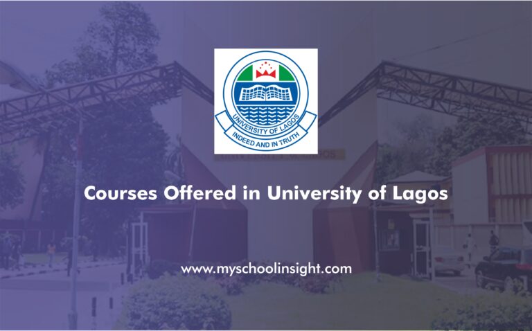 Courses Offered in University of Lagos