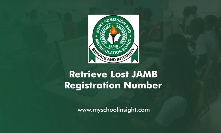 Retrieve Lost JAMB Registration Number