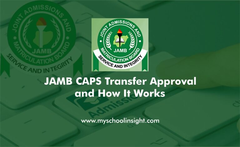 JAMB CAPS Transfer Approval